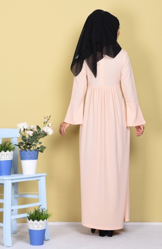 Powder Hijab Dress 2082-06