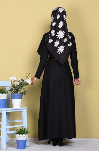 Black Hijab Dress 5005-04