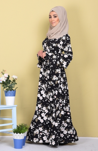 Weiß Hijab Kleider 4045-03
