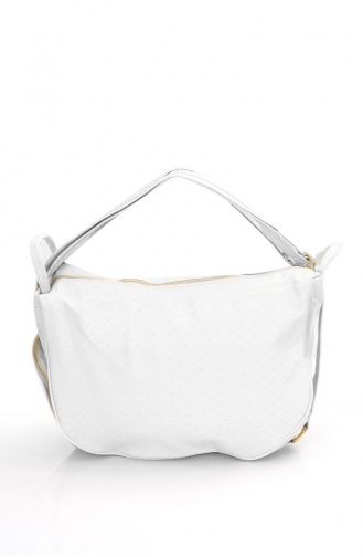 White Shoulder Bags 10213BE
