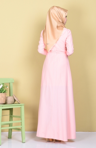 Powder Hijab Dress 2244-07