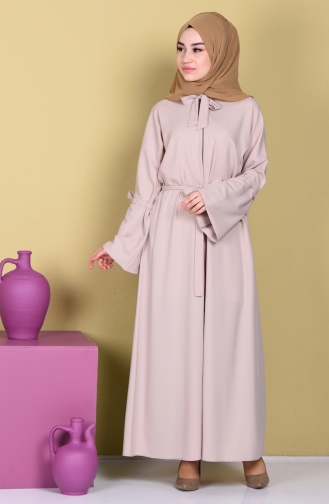 Abaya mit Reißverschluss 7720-03 Beige 7720-03