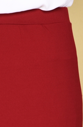 iLMEK Elastic Waist Pencil Skirt 5059-03 Claret Red 5059-03
