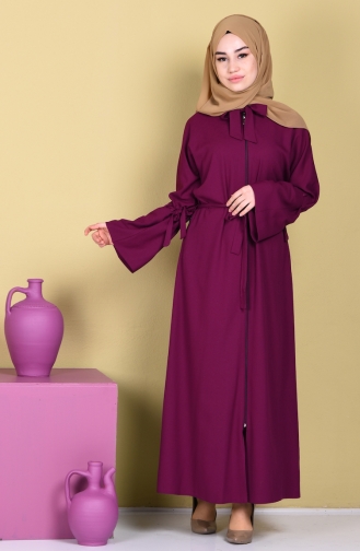 Abaya mit Reißverschluss 7720-05 Zwetschge 7720-05