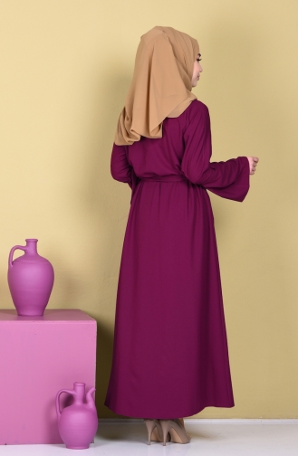 Abaya mit Reißverschluss 7720-05 Zwetschge 7720-05