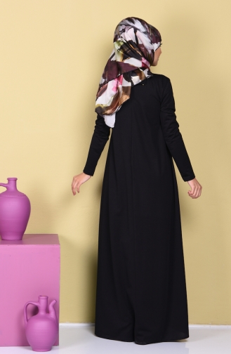 Black Hijab Dress 2064-04
