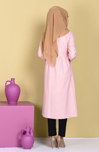 Keten Tunik 1543-01 Pudra