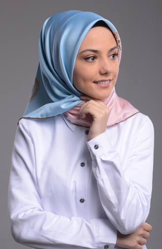 Babyblau Kopftuch 01