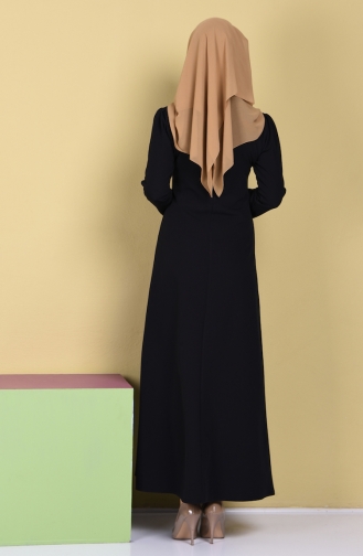 Robe Hijab Noir 5025-04