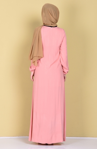 Robe Hijab Poudre clair 1134-21