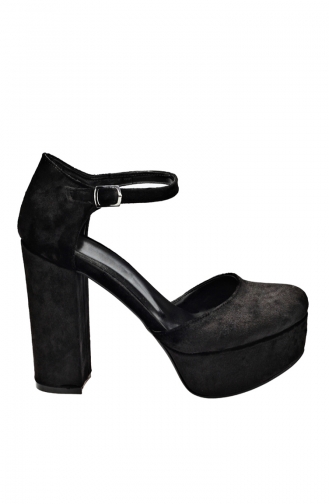 Topuklu Ayakkabı 1008-01 Siyah
