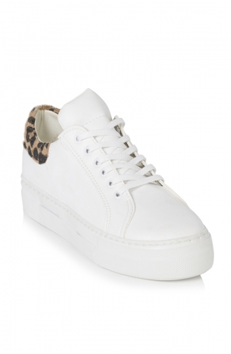 Sneakers Shoe 5032-07 White Leopard 5032-07