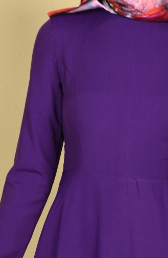 Purple Hijab Dress 4122A-04