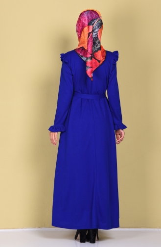 Saxe Hijab Dress 7251-06