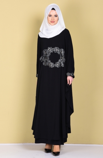 Black Hijab Dress 0201-01