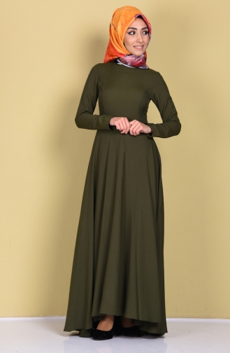 Green Hijab Dress 4122A-02
