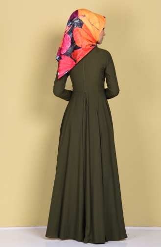 فستان أخضر حشيشي 4122A-02