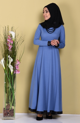Hellblau Hijab Kleider 2010-16