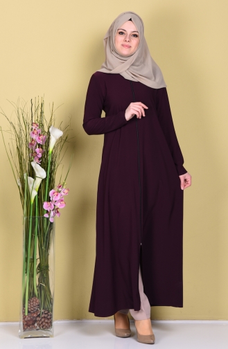 Abaya mit Reißverschluss 2098-10 Kirsche 2098-10