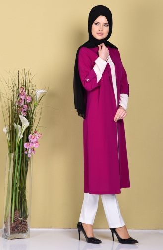 Tunika und Cape 2er Set 0107-03 Lila 0107-03