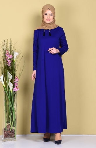 Saxe Hijab Dress 1066-10