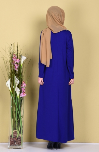 Saxe Hijab Dress 1066-10