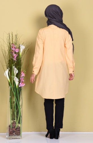 Embroidered Tunic 2182-09 Yellow 2182-09