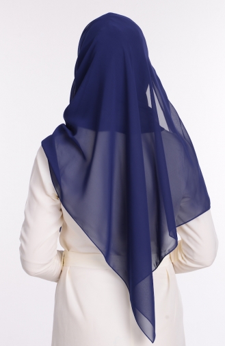 Boneli Çapraz Krep Şal-09 Lacivert