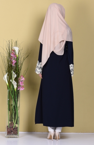 فستان بتصميم سحاب بتفاصيل من الدانتيل 2109-06