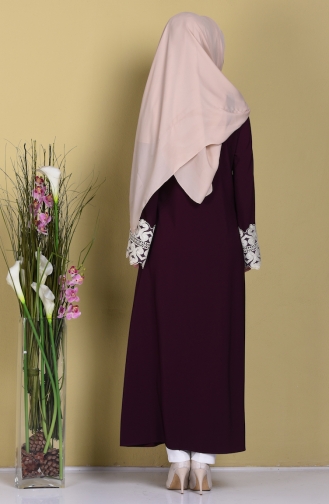 فستان بتصميم سحاب بتفاصيل من الدانتيل 2109-07