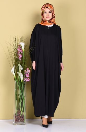 Black Abaya 7298-01