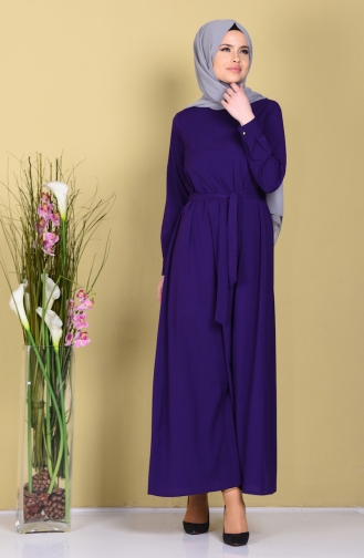 Purple Hijab Dress 0101-05