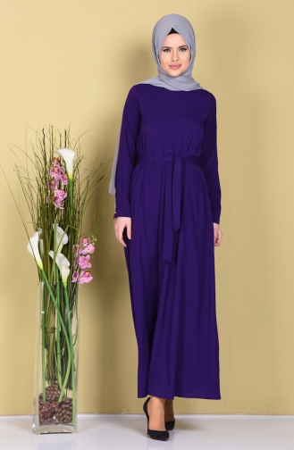 Purple Hijab Dress 0101-05