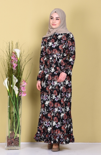 Robe Hijab Noir 2094-04