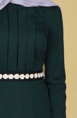 Green Hijab Dress 2735-05
