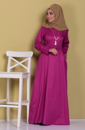 Dusty Rose Hijab Dress 2249-07