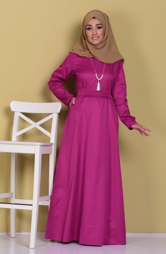 Dusty Rose Hijab Dress 2249-07