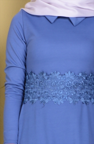 Blue Hijab Dress 2027-10