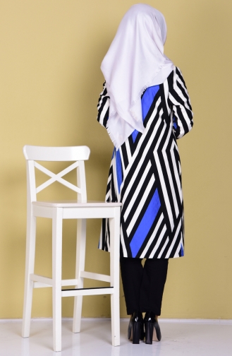 Cape a Motif 1412-03 Bleu Roi 1412-03