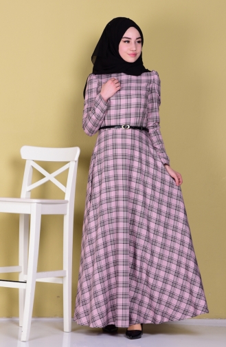 Powder Hijab Dress 2769-02
