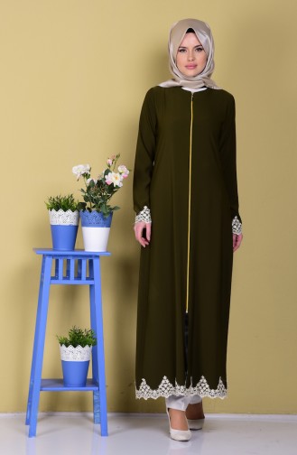 Green Abaya 2110-07