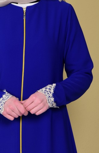 Sude Guipure Detailed Abaya 2110-08 Saks 2110-08