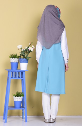 Mint green Gilet 1047-12