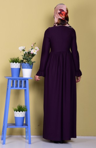 Lila Hijab Kleider 7252-01