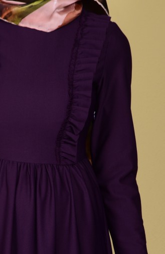Purple Hijab Dress 7252-01