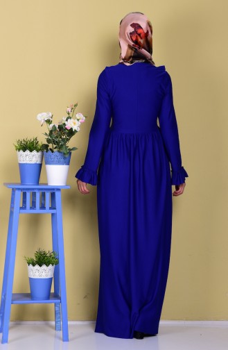 Saxe Hijab Dress 7252-02
