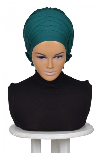 Dark Green Ready to wear Turban 0014-14