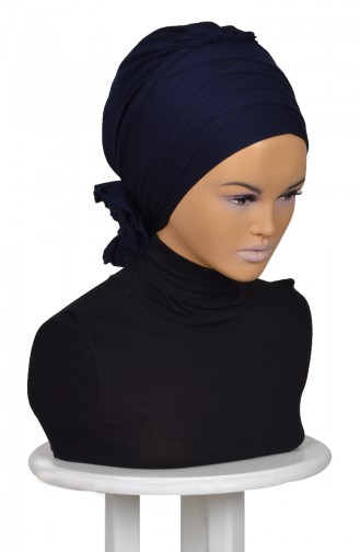 Navy Blue Ready to Wear Turban 0014-1