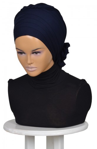 Navy Blue Ready to wear Turban 0014-1