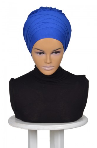 Saxon blue Ready to wear Turban 0014-4